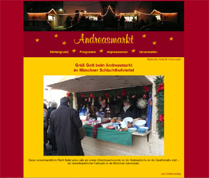 Voranssicht Webseite andreasmarkt.de