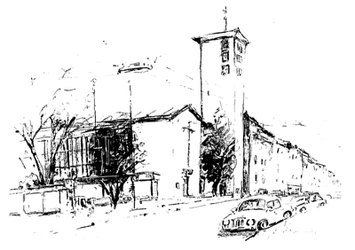 Zeichnung Andreaskirche
